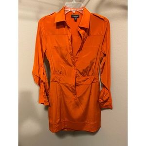 XS Orange Bebe Dress